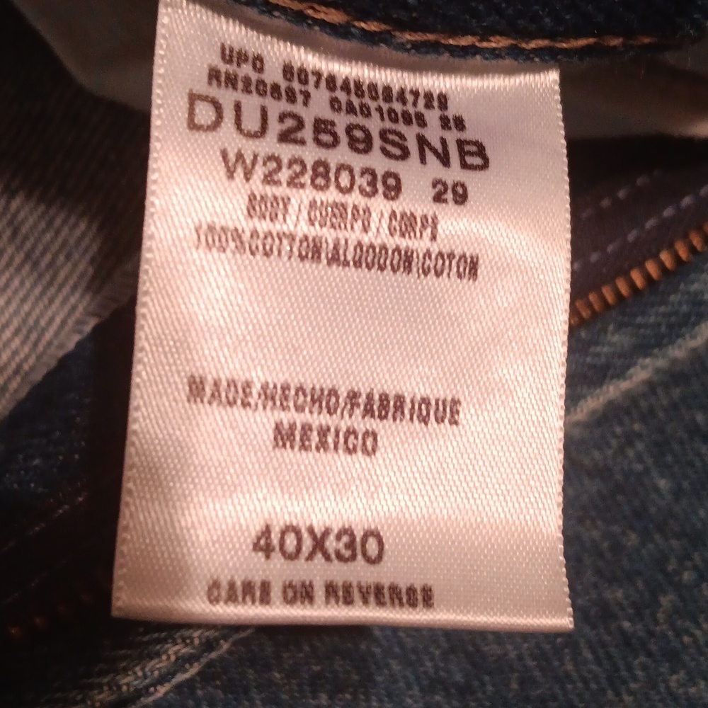 Dickies Men's Blue Jeans - Picture 3 of 4